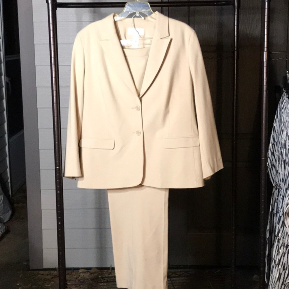 Liz Claiborne Cream Suit